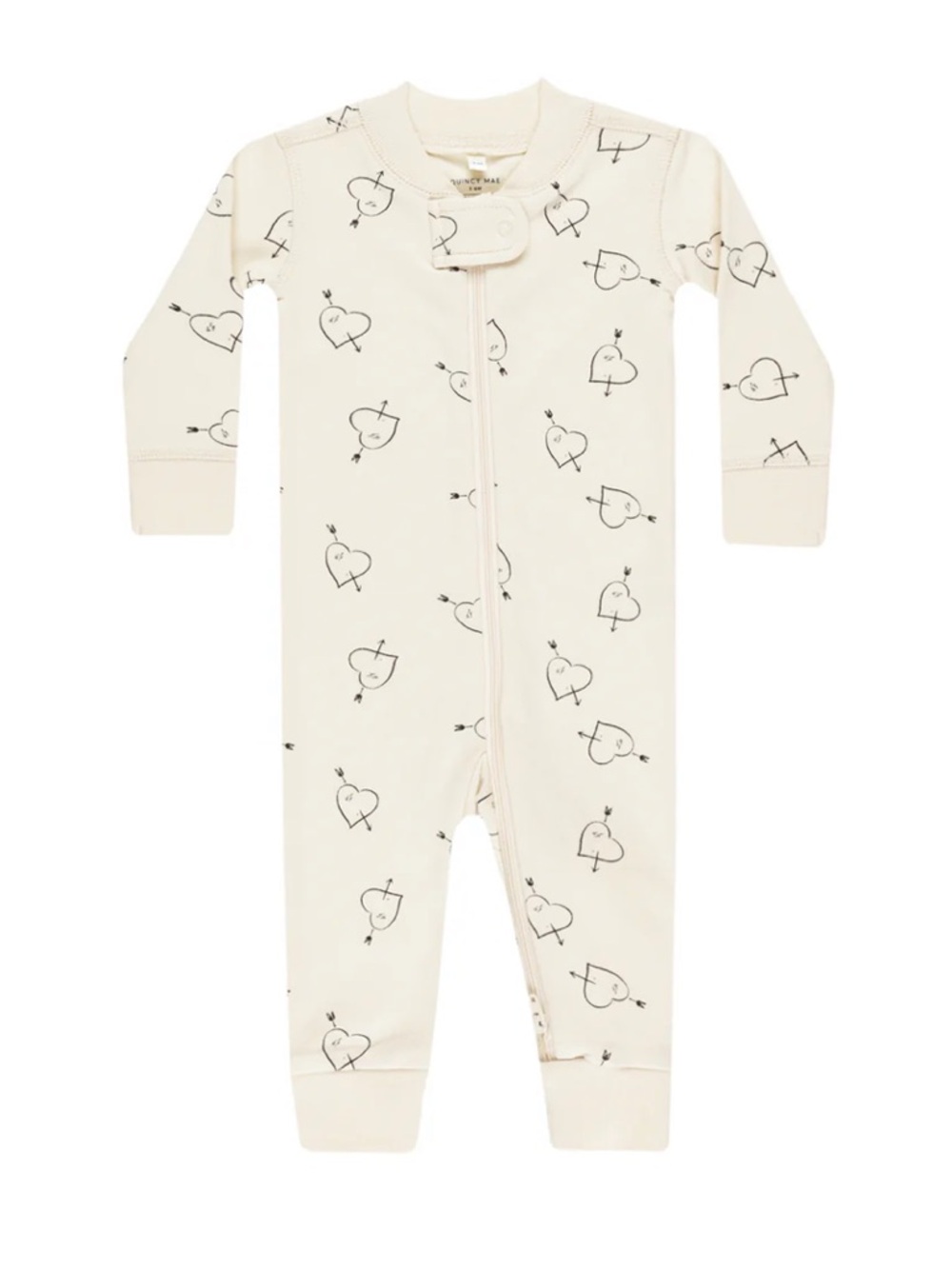 Quincy Mae Zip Long Sleeve Sleeper - Cupid 18-24m